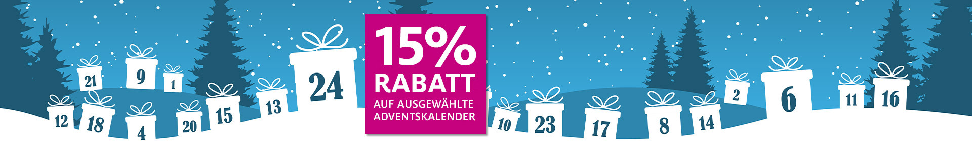15% auf Adventskalender