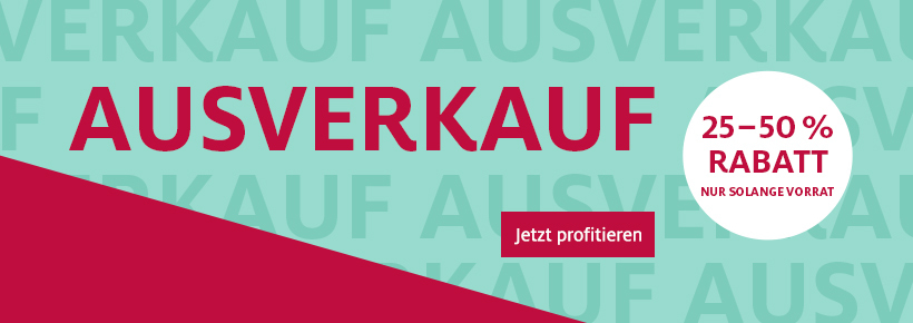 Ausverkauf mit 25-50%