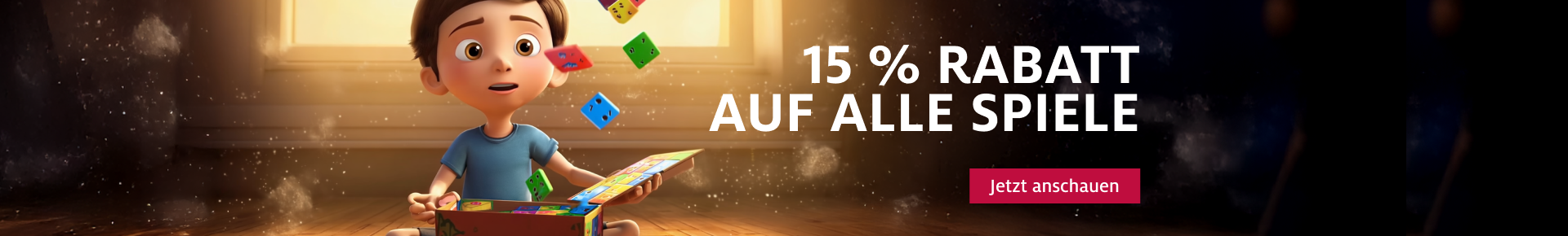 15% Rabatt auf alle Spiele