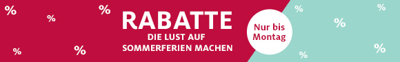 Rabatte die Lust auf Sommerferien machen