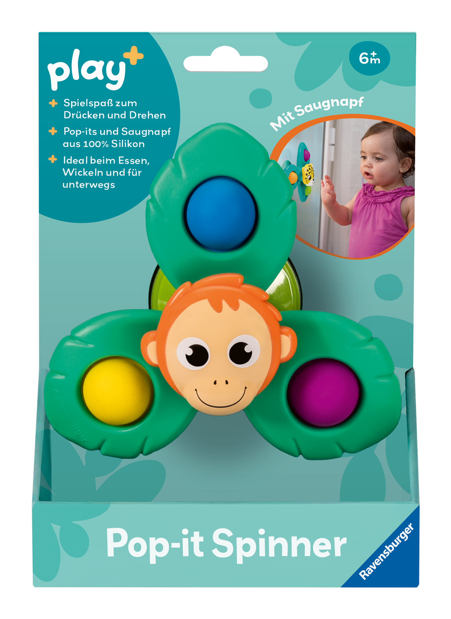 Pop-it-Spinner Affe