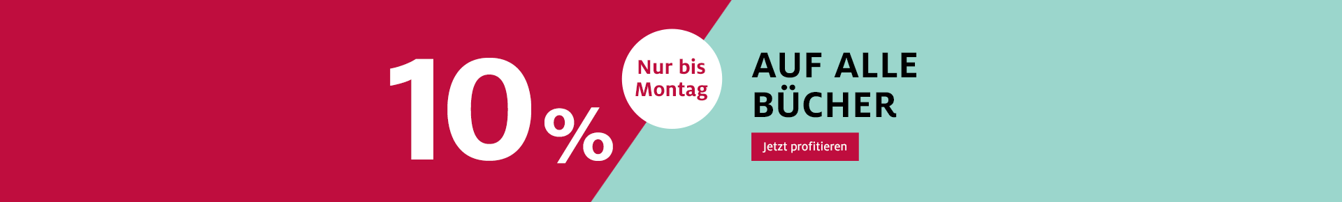 10% auf alle Bücher