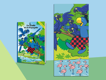 Globi Buch und Badetuch