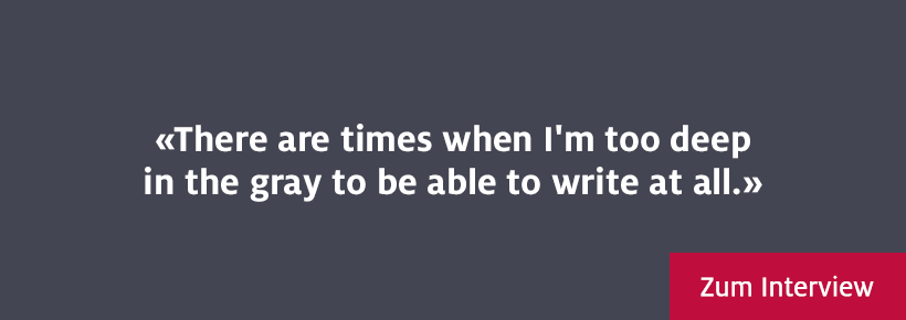 There are times when I'm too deep in the gray to be able to write at all
