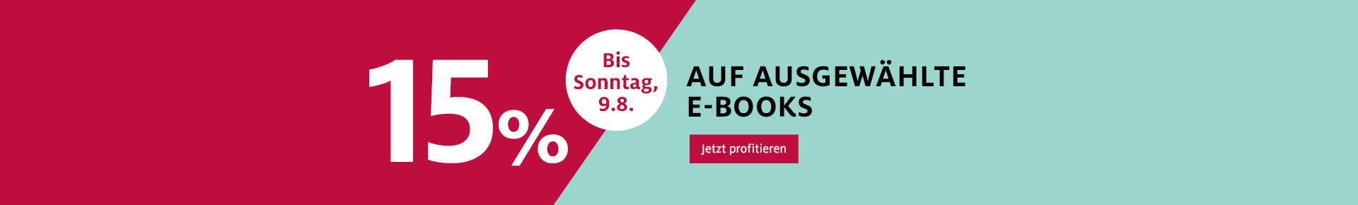 15% auf ausgewählte E-Books