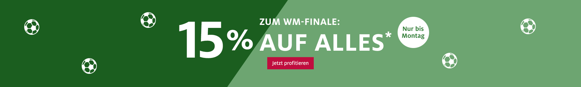 15% auf Alles