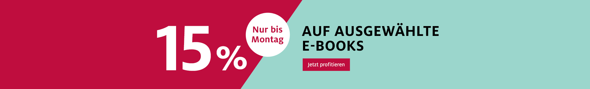 15% auf ausgewählte E-Books