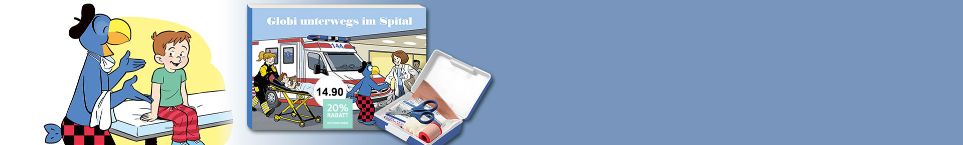 Globi unterwegs im Spital