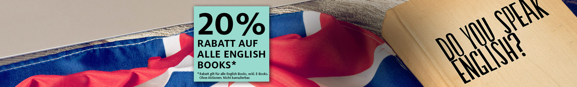 20% auf alle English Books