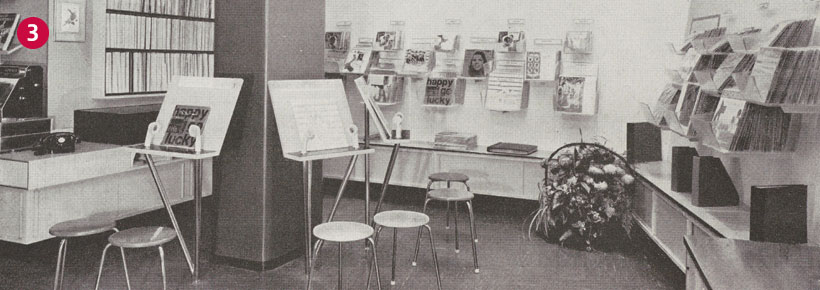 Innenansicht Grammobar 1958