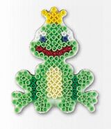 Hama 324 - Midi Perlen Stiftplatte kleiner Frosch, für Hama Bügelperlen Spiel