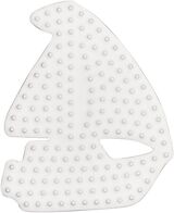Hama 333 - Midi Stiftplatte Segelboot, weiß, 7x9cm, 1 Stück Spiel