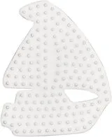 Hama 333 - Midi Stiftplatte Segelboot, weiß, 7x9cm, 1 Stück Spiel