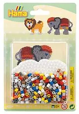 Hama 4183 - Bügelperlen inkl. Stiftplatte, Elefant, Midi, 450 Stück Spiel