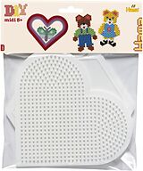 Hama 4454 - Stiftplatten für Bügelperlen Midi 5+, Herz/Sechseck, 2 Stück Spiel