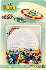 Hama 4903 - Kreisel mit Stiftplatte, ca. 600 Midi-Bügelperlen und Zubehör Spiel