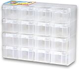 Hama 6760 - Sortierbox Bügelperlen, transparent, leer, 16 Fächer Spiel