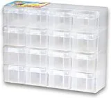 Hama 6760 - Sortierbox Bügelperlen, transparent, leer, 16 Fächer Spiel