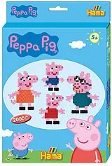 Hama 7965 - Kleine Geschenkpackung Peppa Pig, Bügelperlen midi, 2000 Stück Spiel