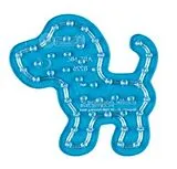 Hama 8226 - Stiftplatte, Kleiner Hund, Stiftplatte für 47 Maxi-Bügelperlen Spiel