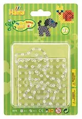 Hama 8278 - Stiftplatten, Quadrat und Hund, Stiftplatten für Maxi-Bügelperlen Spiel