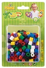 Hama 8520 - Perlen, Bügelperlen Maxi, 250 Stück, bunt, volltonmix Spiel