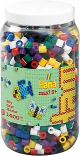 HAMA Maxi Perlen Vollton Dose 1.400Stück Spiel