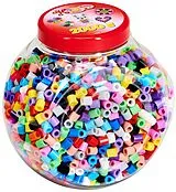 Hama 8588 - Dose mit Perlen , Maxi, bunt, 2000 Stück Spiel