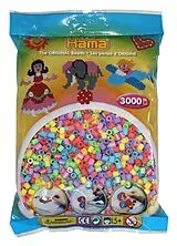 HAMA Perlen pastell gemischt 3.000Stück Spiel