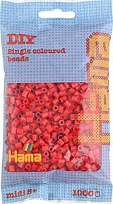 HAMA Perlen Rot 1.000 Stück Spiel