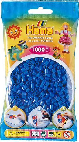 HAMA Perlen Hellblau 1.000 Stück Spiel