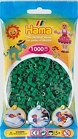 Hama 207-10 - Perlen grün, 1000 Stück Spiel