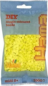 HAMA Perlen pastell Gelb 1.000 Stück Spiel