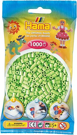 HAMA Perlen pastell grün 1.000 Stück Spiel