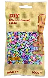 HAMA Perlen pastell gemischt 1.000 Stück Spiel