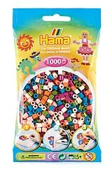 Hama 207-58 - DIY Bügelperlen Midi 5+, ca. 1000 Stück, Mix 58 Pastell Spiel