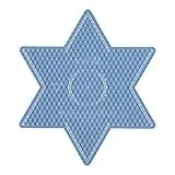 Hama 269 TR - Stiftplatte großer Stern, Midi Perlen, transparent Spiel