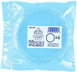 Hama 492 - Mobile Ring für Bügelperlen, transparent 18 cm, 6er Set Spiel