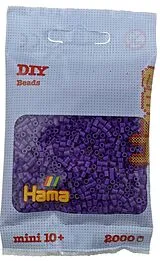 Hama 501-07 - DIY Bügelperlen Mini 10+, ca. 2000 Stück, Lila Spiel
