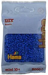 Hama 501-09 - DIY Bügelperlen Mini 10+, ca. 2000 Stück, Hellblau Spiel