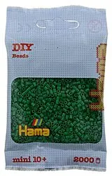 Hama 501-10 - DIY Bügelperlen Mini 10+, ca. 2000 Stück, Grün Spiel