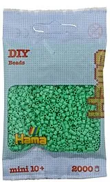 Hama 501-11 - DIY Bügelperlen Mini 10+, ca. 2000 Stück, Hellgrün Spiel