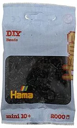 Hama 501-18 - DIY Bügelperlen Mini 10+, ca. 2000 Stück, Schwarz Spiel