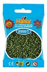 Hama 501-84 - DIY Bügelperlen Mini 10+, ca. 2000 Stück, Helle Olive Spiel