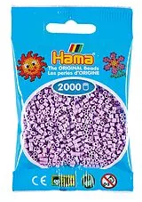 Hama 501-96 - Beutel mit Mini Bügelperlen Flieder, 2000 Stück Spiel