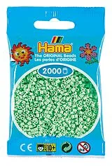 Hama 501-98 - DIY Bügelperlen, ca. 2000 Stück, Pastell-Mint Spiel