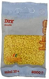 Hama 501-103 - DIY Bügelperlen Mini 10+, ca. 2000 Stück, Hellgelb Spiel