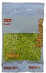 Hama 501-104 - DIY Bügelperlen Mini 10+, ca. 2000 Stück, Lime Spiel
