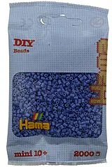 Hama 501-107 - DIY Bügelperlen Mini 10+, ca. 2000 Stück, Lavendel Spiel