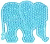 Hama 8201 - Stiftplatte Elefant für Maxi-Bügelperlen, transparent Spiel